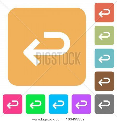 Back arrow icons on rounded square vivid color backgrounds.