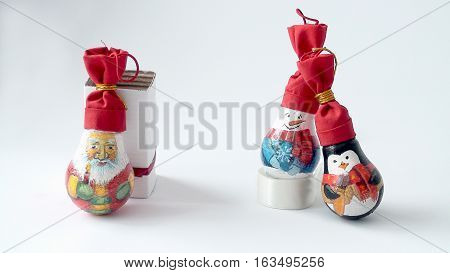 Decorated New Year Lamps