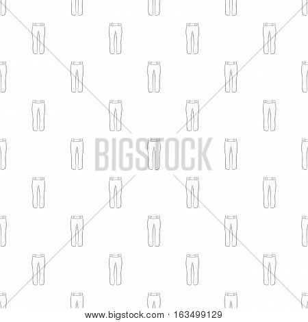 White baseball player pants pattern. Cartoon illustration of white baseball player pants vector pattern for web