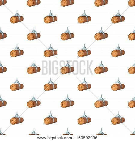 Log load pattern. Cartoon illustration of log load vector pattern for web