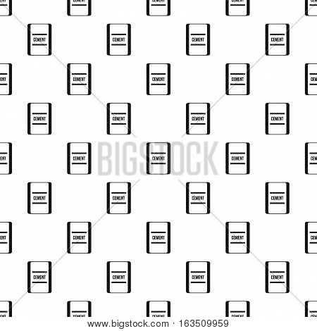 Pouch of cement pattern. Simple illustration of pouch of cement vector pattern for web