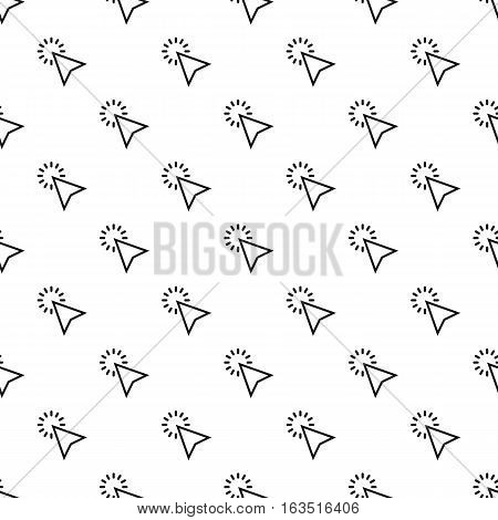 Cursor clicks pattern. Simple illustration of cursor clicks vector pattern for web