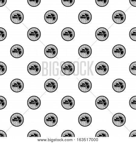 Piece of meat veal pattern. Simple illustration of piece of meat veal vector pattern for web