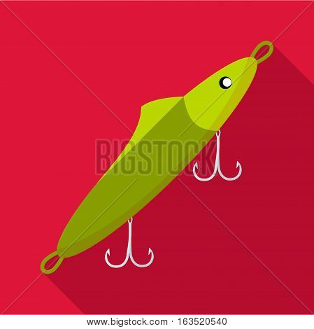 Fish bait icon. Flat illustration of fish bait vector icon for web