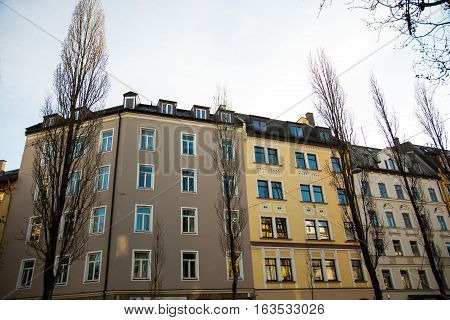 Old Town Old Building House in the City of Munich Sendling