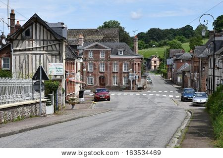 Cailly France - june 23 2016 : the picturesque village in summer