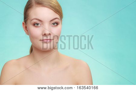 Beautiful Woman With Bare Shoulders