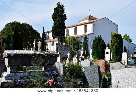 Loix France - september 26 2016 : the cemetery