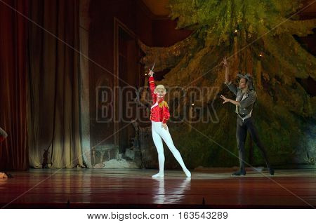DNIPRO UKRAINE - DECEMBER 30 2016: Nutcracker ballet performed by Dnipro Opera and Ballet Theatre ballet.