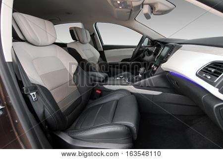 Front seats of a modern passenger car