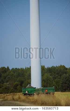Windturbine At Sunny Day
