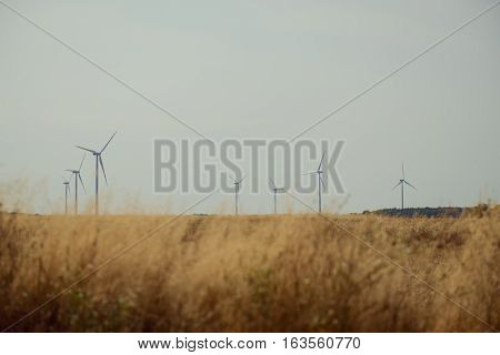 Windturbine At Sunny Day