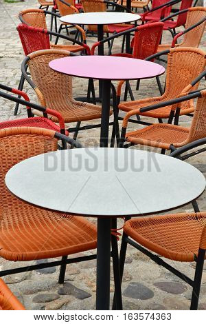 La Flotte France - september 27 2016 : a bar in the village
