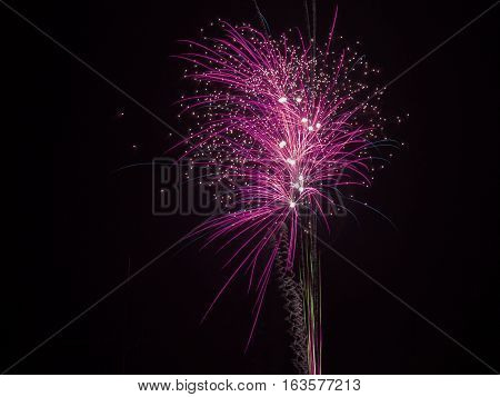 fireworks display ant new years eve 2017