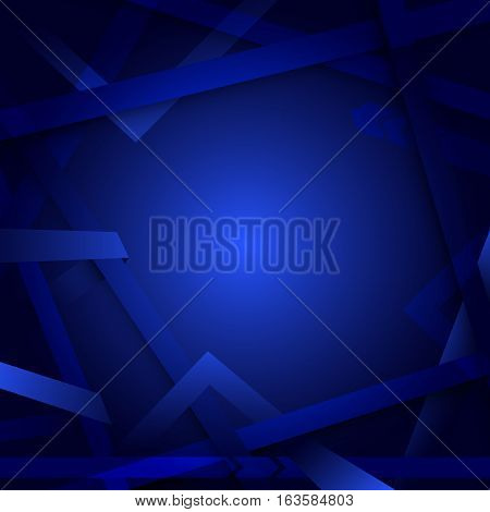 Abstract lines geometric on dark blue background
