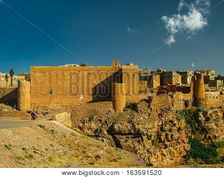 View to Shibam fortress and old city in Yemen