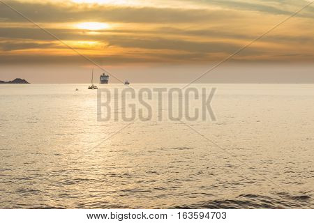 Solitude sunset and Kalim beach Phuket Thailand
