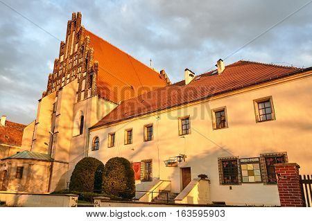 Monastery church and building of the museum in Jawor Poland