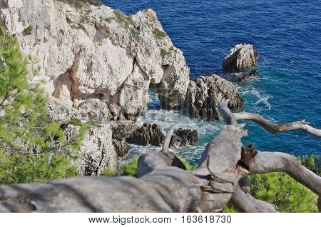 Coastline Of The Tremiti, Remote Islands On Th Adriatic Sea.