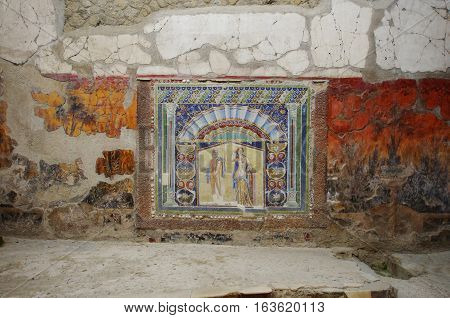 View Of The Ruins Of Ercolano, Destroyed By The Vesuvius.