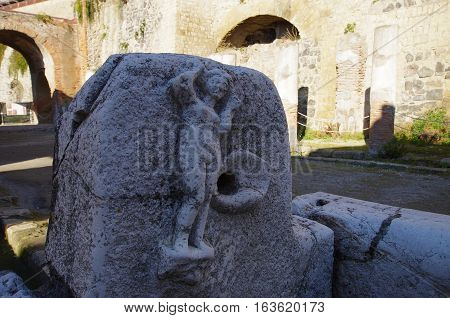 View Of The Ruins Of Ercolano, Destroyed By The Vesuvius.
