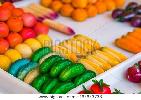 Colorful Marzipan Sweets