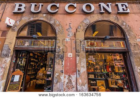 Old  Storefront In Rome Italy