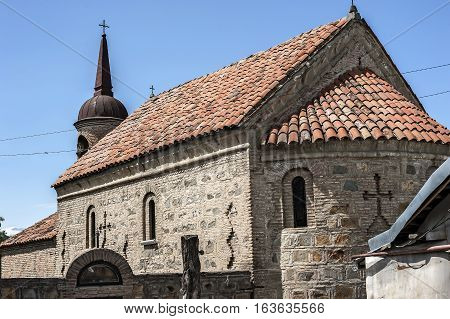 Georgia Tbilisi district Avlabari . Monastery of the Transfiguration of God Church in the territory of the palace complex of Queen Darejan .