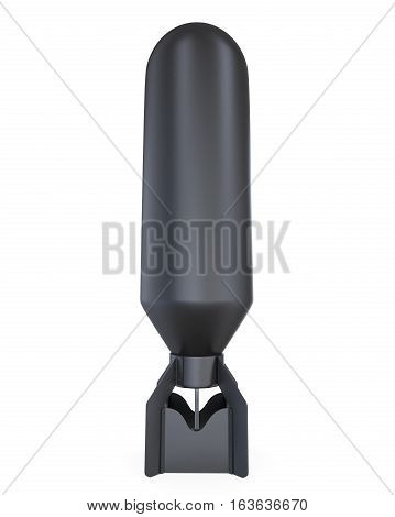 Atomic Bomb isolated on white background. 3D render