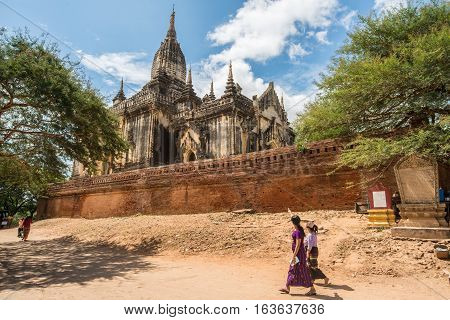 Shwegugyi Temple in old Bagan kingdom, Myanmar.