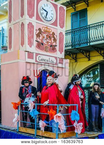 Hdr Carnival Celebrations In Loano