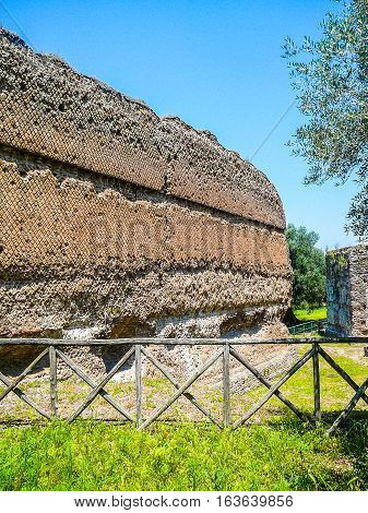 Hdr Villa Adriano Ruins In Tivoli
