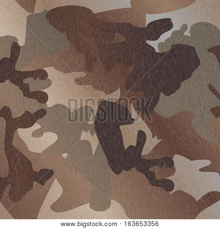 Camouflage pattern background clothing print repeatable camo glamour grunge of scratch vector. Olive brown grey