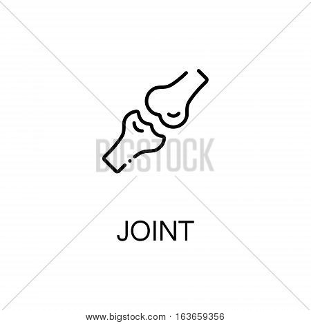 Joint flat icon. Single high quality outline symbol of human body for web design or mobile app. Thin line signs of joint for design logo, visit card, etc. Outline pictogram of joint
