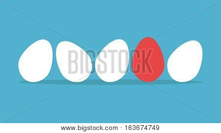 Unique Egg In Row
