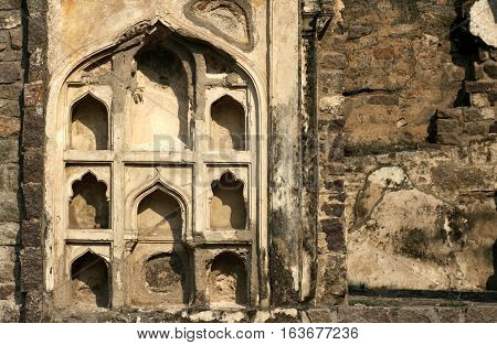 Architecture of Golconda fort built in 1600s capital of Quli qutb shahi kings