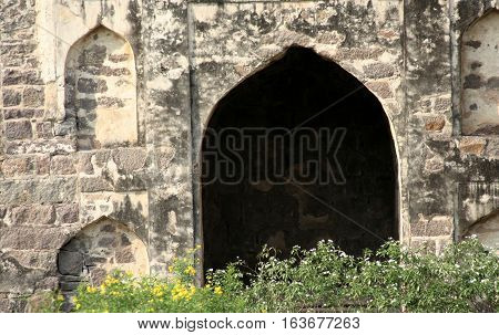 Architecture of Golconda fort built in 1600s capital of Quli qutb shahi kings
