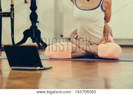 Bound Lotus Position In Yoga