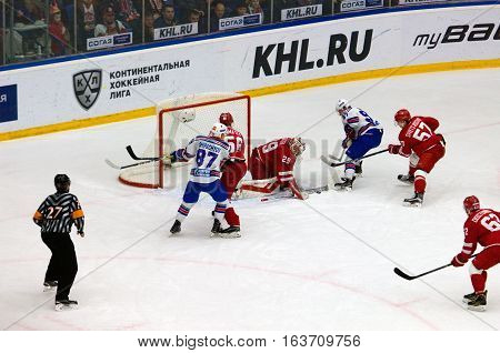 Harri Sateri (29) Stop A Puck