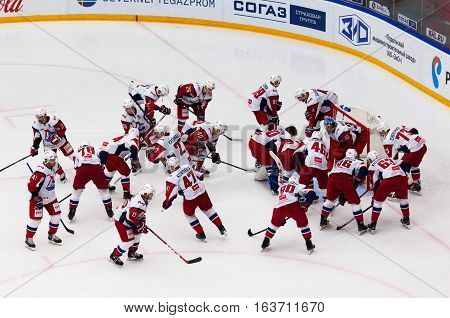 Lokomotiv Team Get Ready For Game