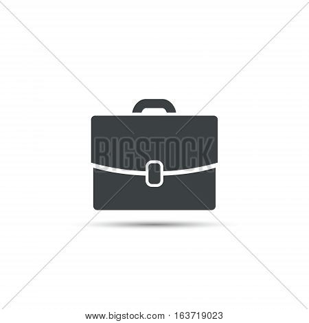 Briefcase icon vector illustration. Flat design style