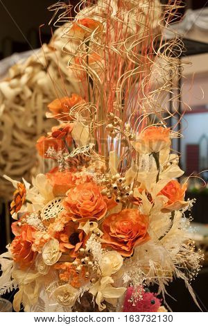 Imitation bouquet of beautiful flower, stock photo