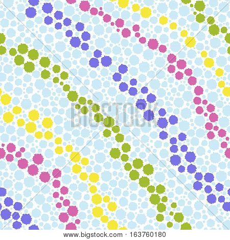 Geometric seamless pattern. Abstract colored background with blots