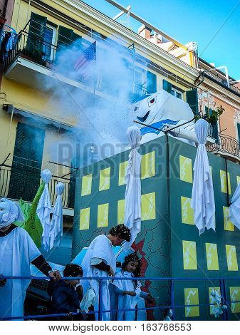 Hdr Carnival Celebrations In Loano