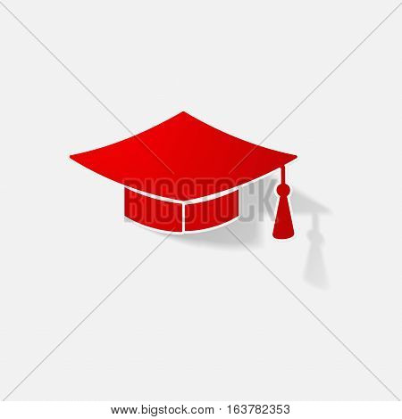 Sticker paper products realistic element design illustration konfederatka