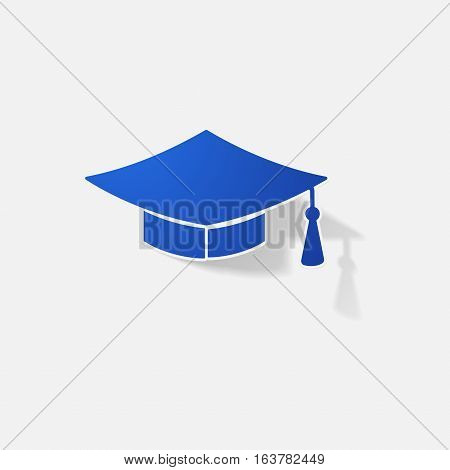 Sticker paper products realistic element design illustration konfederatka