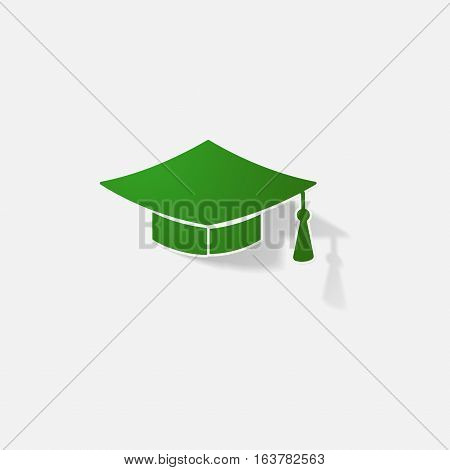 Sticker paper products realistic element design illustration konfederatka