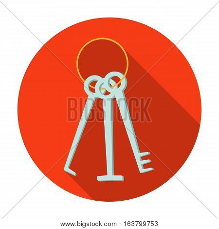 Hacker's lockpicks icon in flat design isolated on white background. Hackers and hacking symbol stock vector illustration.