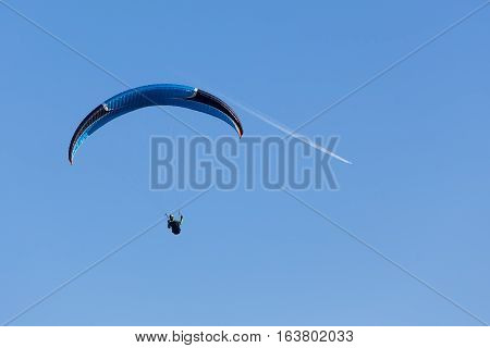 One Paragliding In The Sky