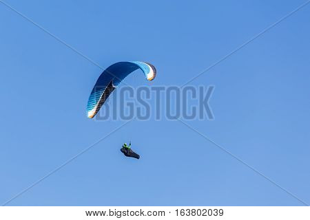 One Paragliding In The Sky